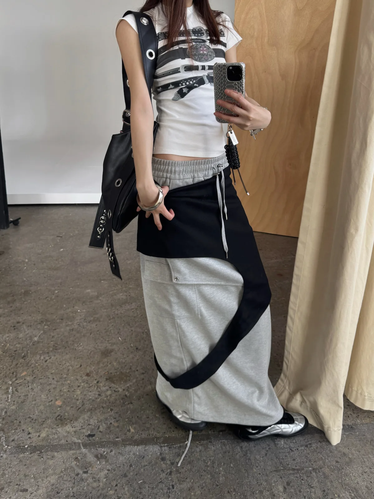 

Оригинальная юбка Sermeet Bla с асимметричными вырезами, женская, дизайнерская, многослойная, весна-лето, новинка