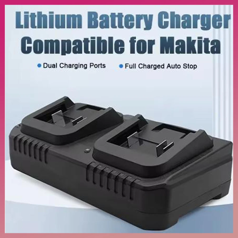 

1 шт., 4A, 2 слота, зарядное устройство, 3,0 А, 18 В, 21 В, вилка США/ЕС, MAX, литий-ионный аккумулятор, быстрое зарядное устройство для Makita
