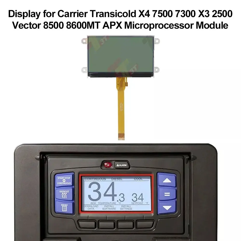 Display für Carrier Transicold X2 X3 X4 7500 7300 X3 2500 Vector 8500 8600MT APX Mikroprozessormodul – Detail 2