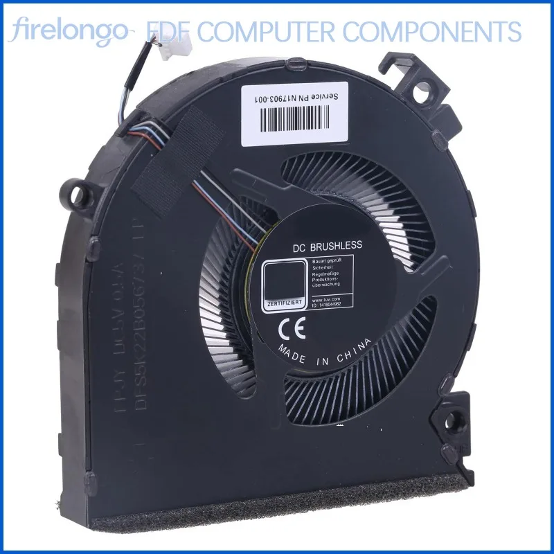 

CPU Fan for HP Victus 15-FA 15-FB TPN-Q278 TPN-Q279 Laptop Cooling