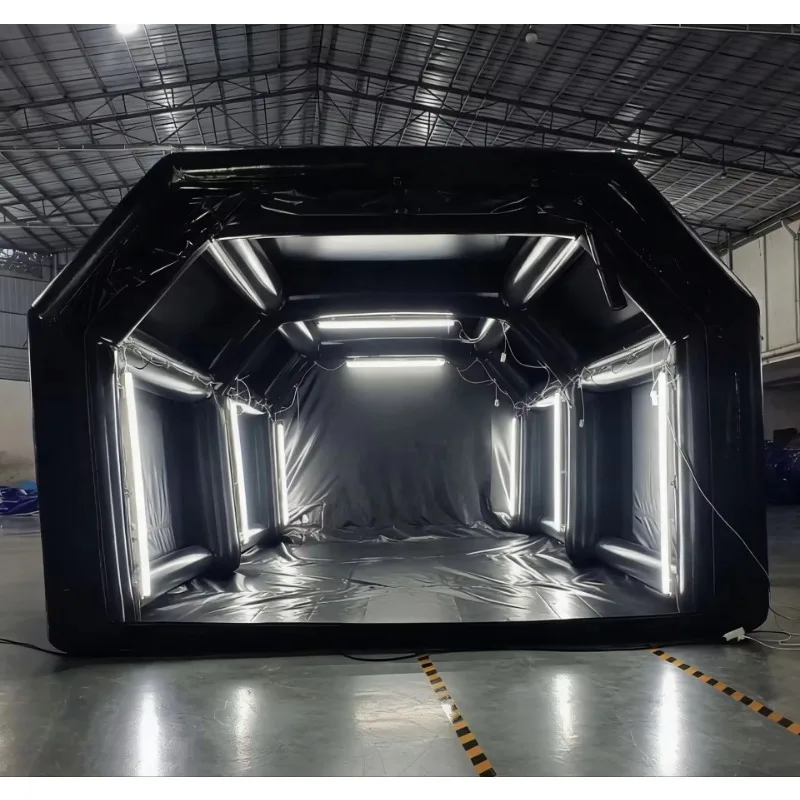Automotive paint booth portable inflatable tent booth with filtration system