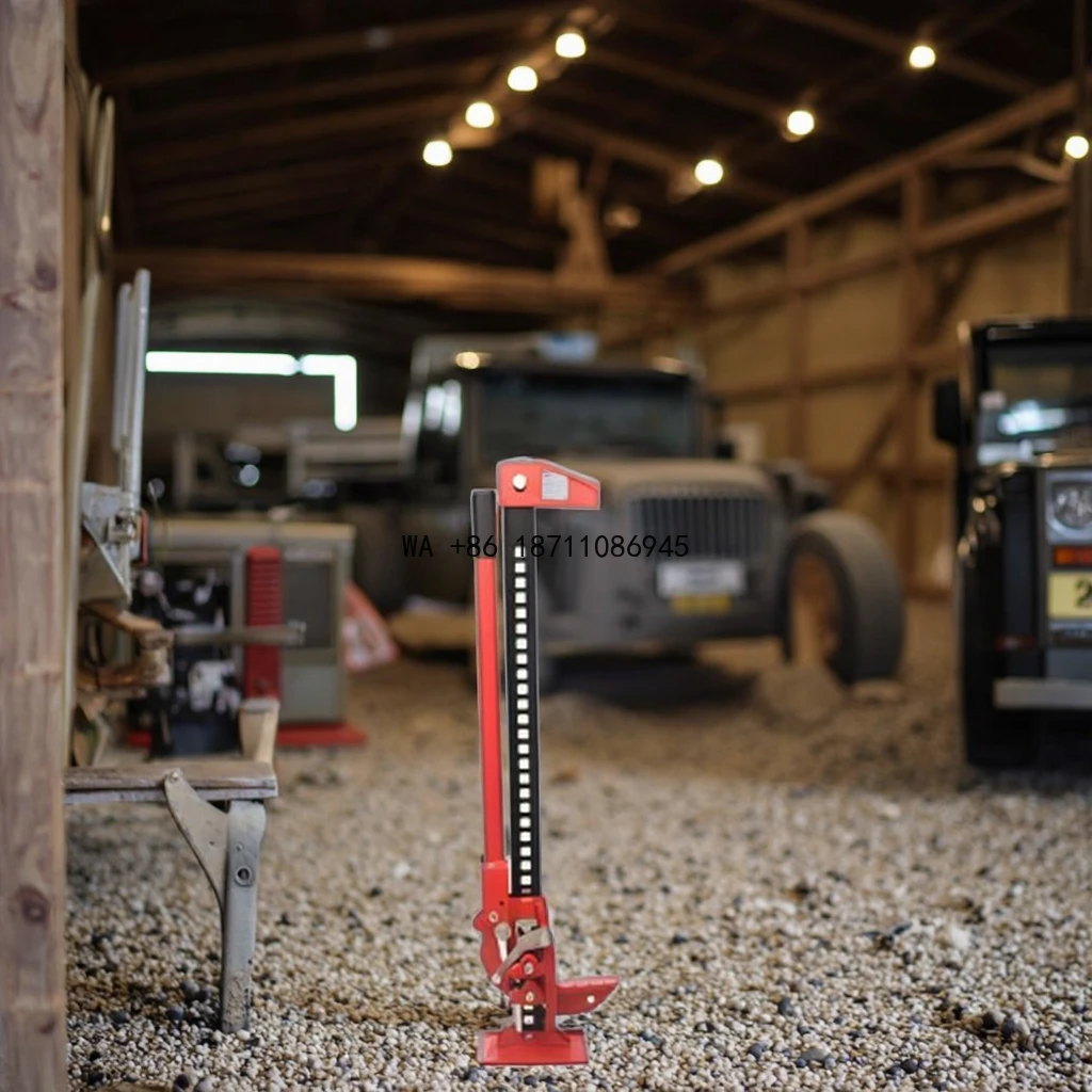 

33 Inch High Lift Mechanical Farm Jack Offroad Ratcheting Lifting Tool with Stabilizer