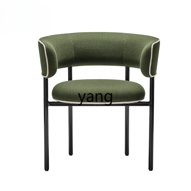 

CX Modern Light Luxury Fabric Household Minimalist Iron Study Club Cafe Reception Chair