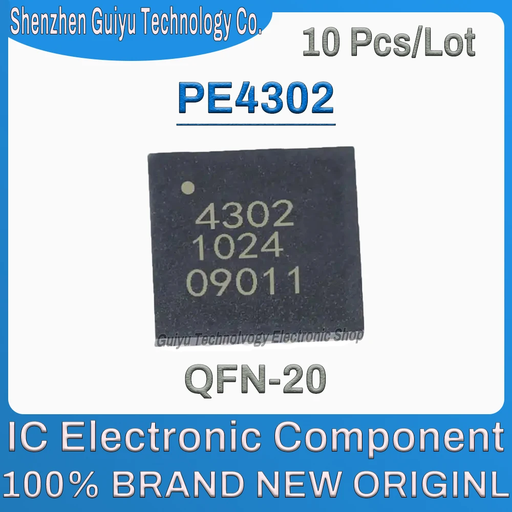 

10Pcs/Lot PE4302 PE43 PE 4302 QFN-20 IC Chip