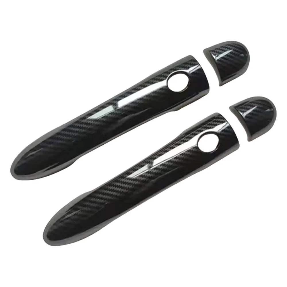 Car Upgrade Carbon Fiber Door Handle Cover For Renault Megane ii MK2 2002 2003 2004 2005 2006 2007 2008 Accessories Stickers
