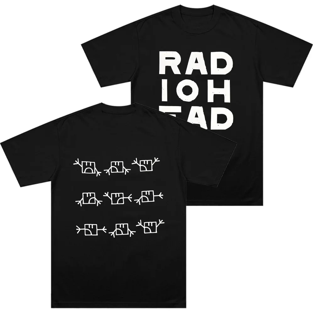 

Radiohead Semaphore T-shirt Alternative Rock Band Cotton Long Short Sleeves Men's Top Clothing Women Men Vintage Casual T Shirts