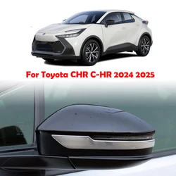 도요타 CHR C-HR 2024 2025 ABS 백미러 사이드 문짝 미러 레인 아이브로우 커버 바이저 캡 커버, 외부 액세서리