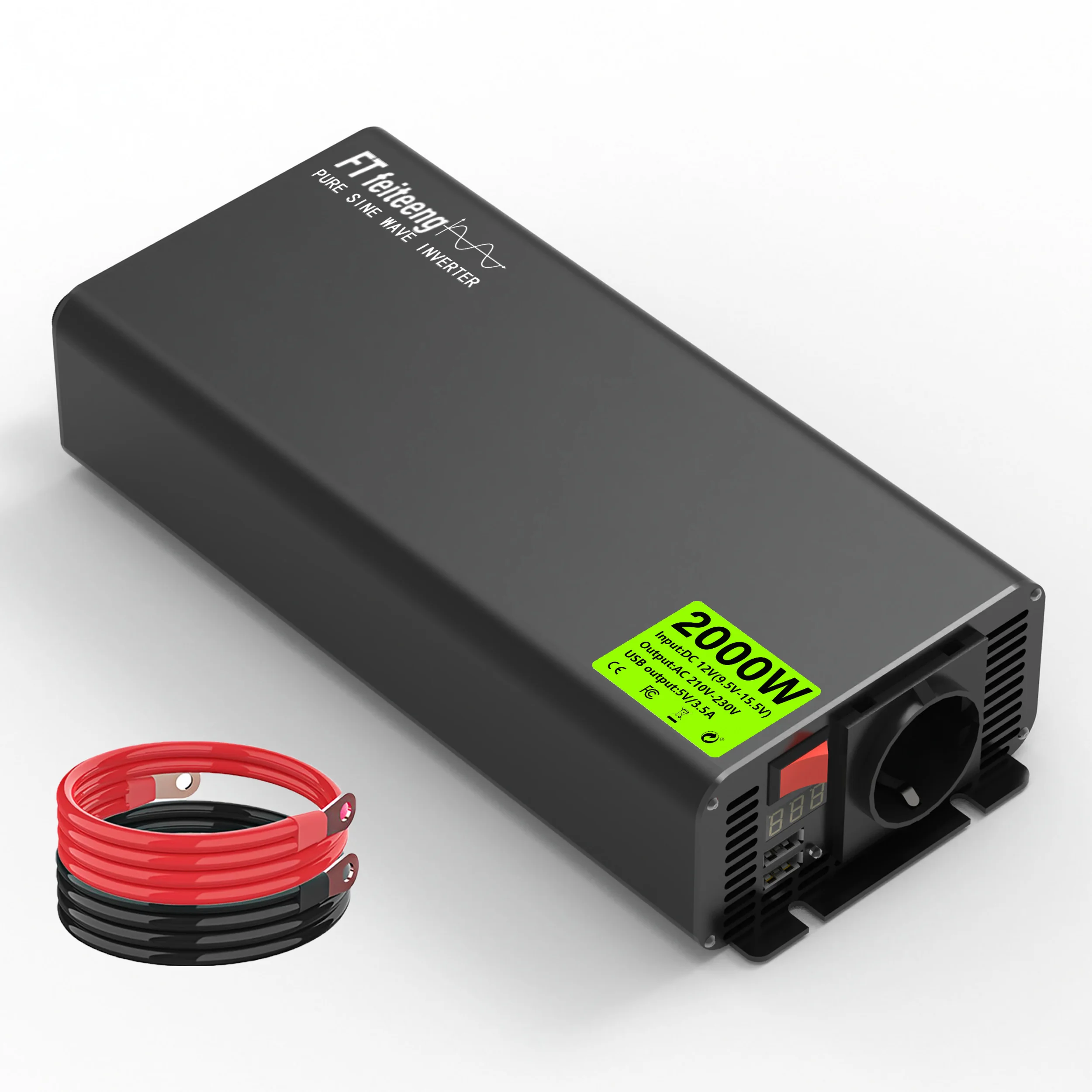 FT feiteeng 2000W 1500W 1000W Pure Sine Wave Power Inverter 12V to 