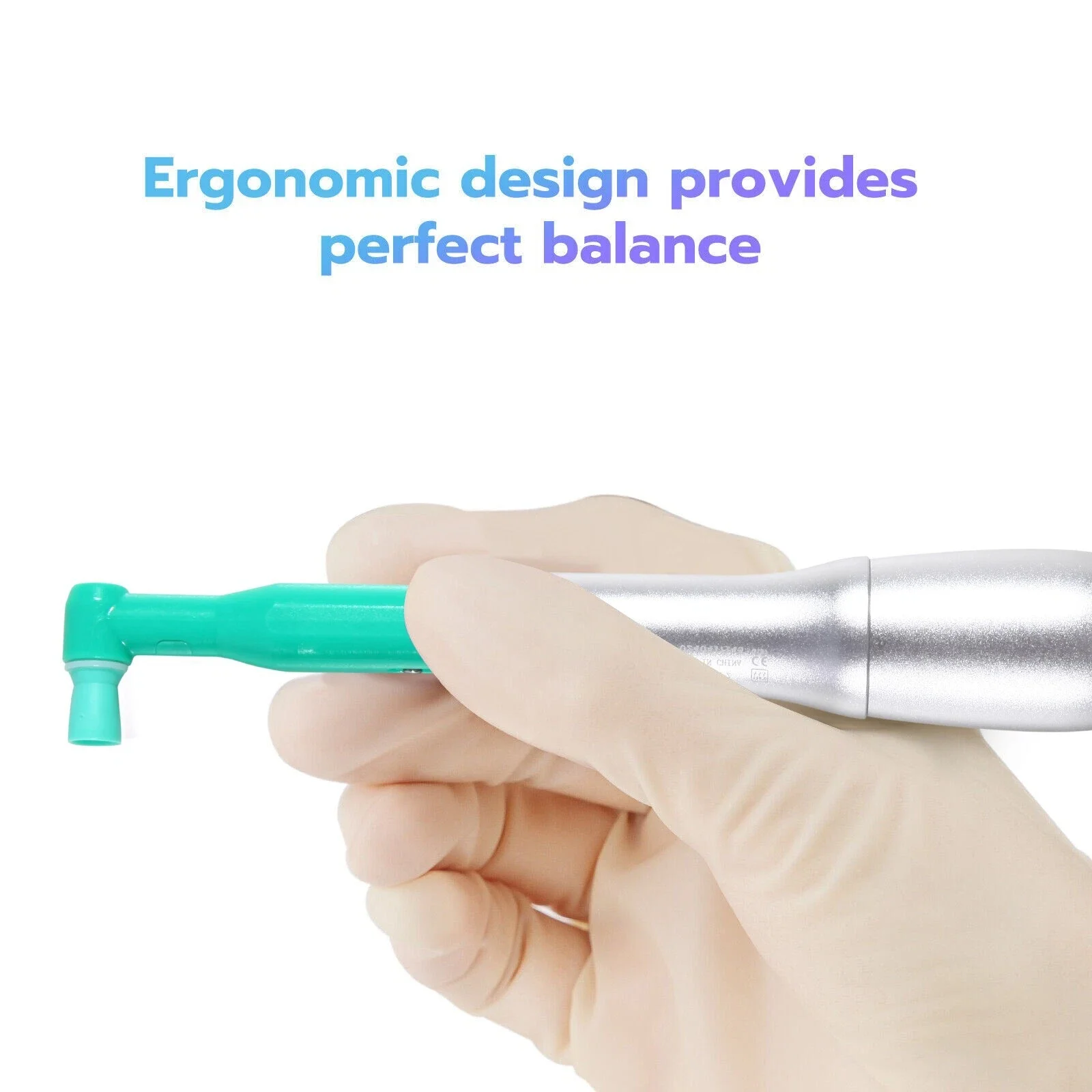360° Swivel Dental Hygiene Prophy Handpiece Air Motor 4 Holes With 4:1 Nose Cone