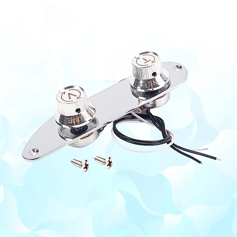 

Ge217 Prewired Wired Loaded Metal Control Plate for Guitar Tl Parts Replacement Silver Guitar Control Plate