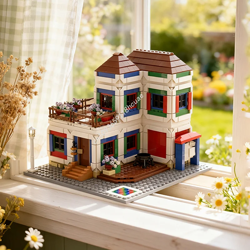 

1865 шт. MOC Tarrey Town, модульная модульная модель, строительные блоки, рождественский подарок, сборная игрушка, идея «сделай сам», образование, день рождения