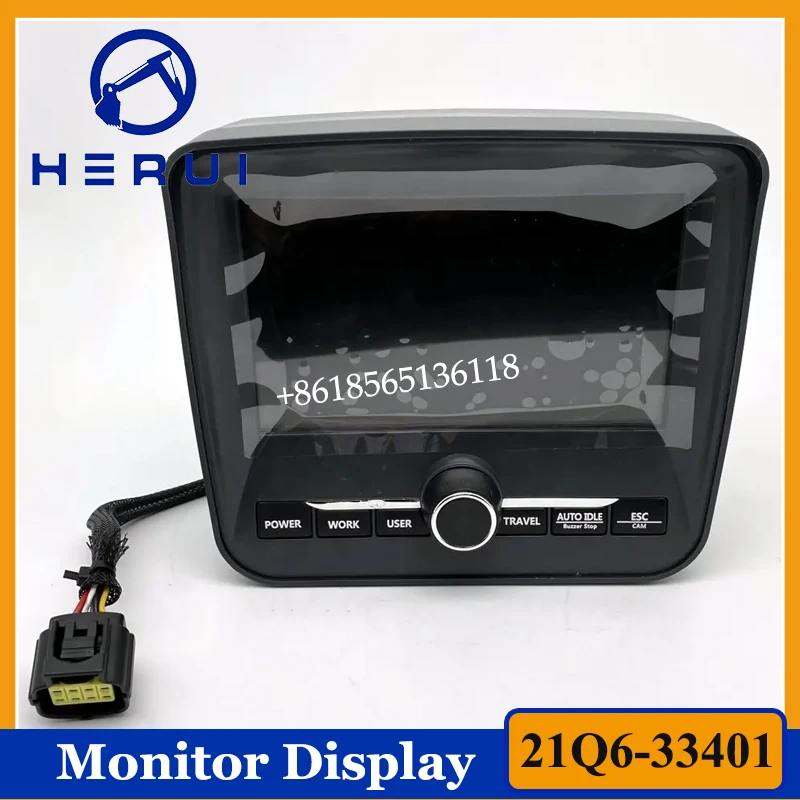 

21Q6-30103 21Q6-30105 21Q6-33400 21Q6-30104 21Q6-33401 Monitor Display for R220LC-9S R330LC-9S R300LC-9S R210-9 R250LC-9