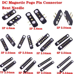 Magnetic Pogo Pin Connector 2 3 4 5 6 7 8 9 10P Pogopin Male Female 2.54  4.0 2.8 Spring Loaded DC Magnet Connector Power Socket