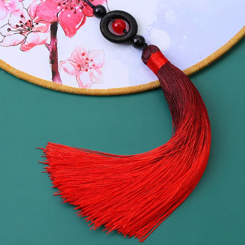 Tassels Transfer Bead Gradient Tassel Silky Tassels Pendants DIY Crafts Jewelry Making Curtains Hang Rope Clothes Trim Accessori