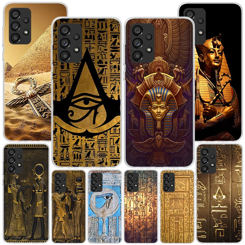Чехол Egypt Nefertiti Anubis Ankh Pharaoh Phnoe для Samsung Galaxy A16 A26 A36 A56 A15 A14 A13 A55 A54 A53 A35 A34 A33 A25 A24 A2