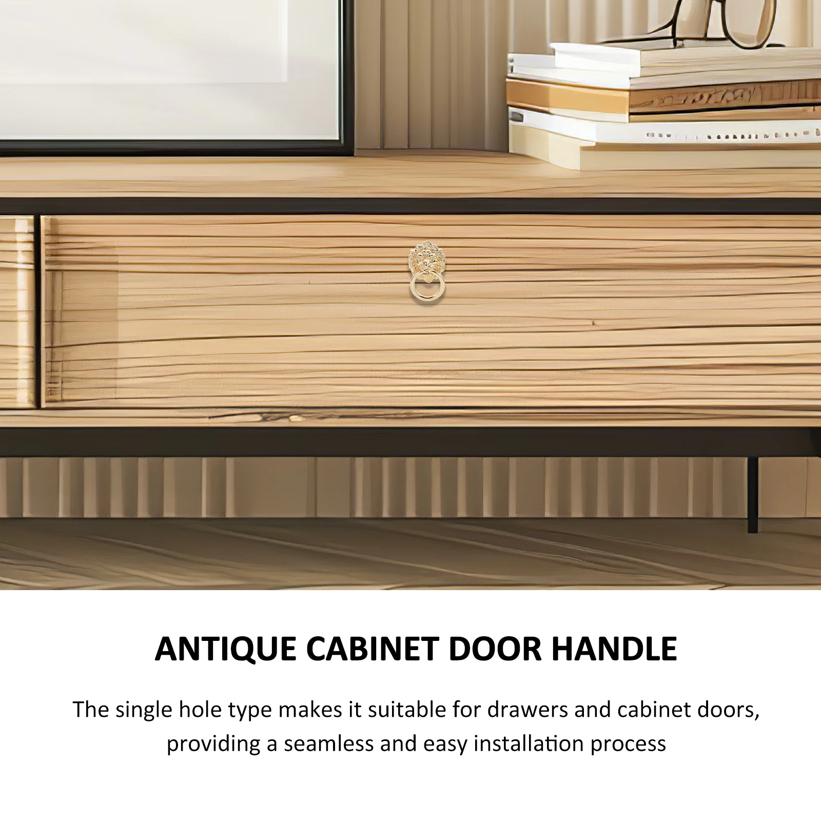 Leeuwenkop lade trekgreep metalen vintage stijl kast trek voor dressoir kast sieraden upgrade