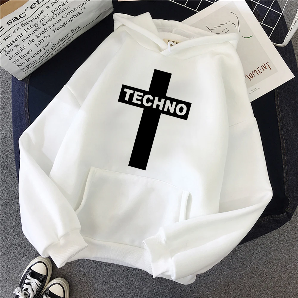 Techno-Hoodies góticos femininos, agasalho estético, 2023