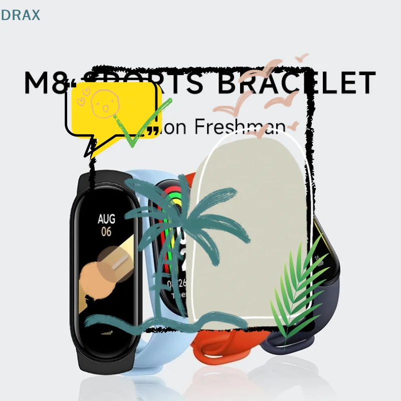 M8 Sport Fitness Smart Watch Bluetooth Sport Smartwatch Tracker Bracelet Watch Smart Bracele Mens Woman Monitor Clock