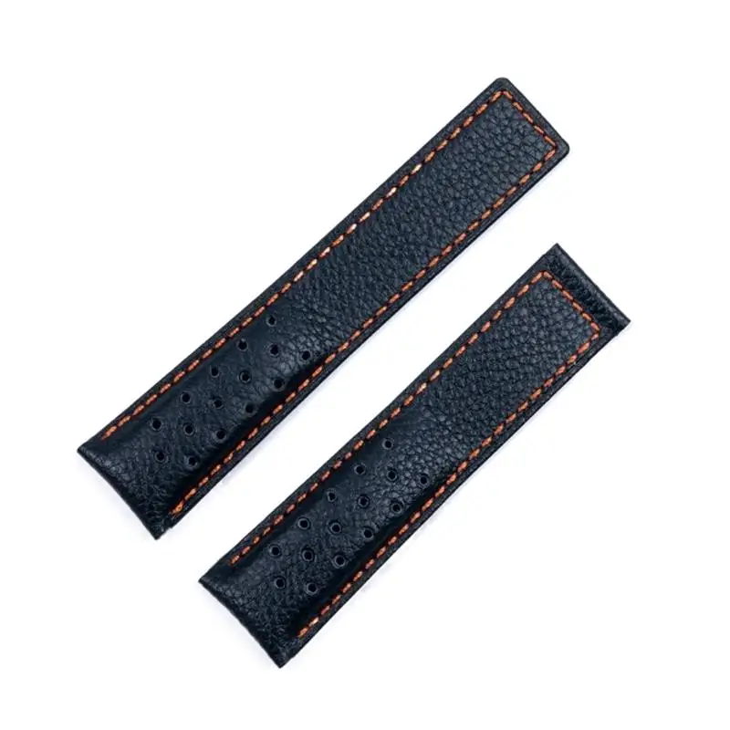 

TINTAG For TAG For HEUER Strap MONACO CARRERA Wrist Band Frosted Calfskin Quality Leather Watchband Bracelet 22mm Watch Band