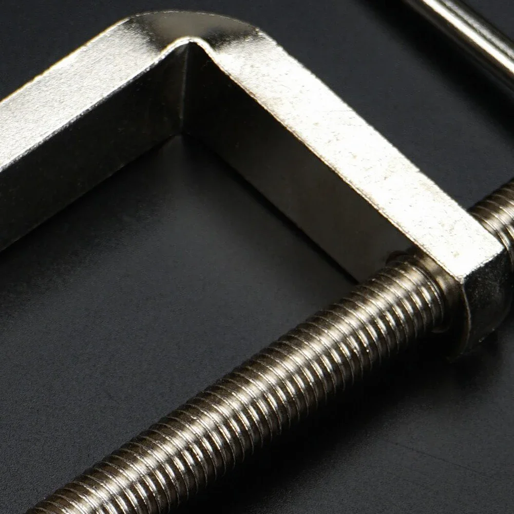 Heavy-Duty G Clamp For Woodworking Metal Plastic Stone Clamping With Protective Head Cover And T-Handle For Smooth Tightening