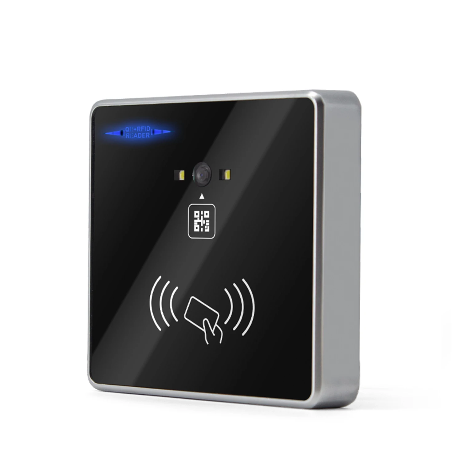 

Access Control System RFID 125kHz Em ID 13.56MHz DC 8-12V Qr Code Access Card Reader Support Wiegand 26/34 HM30