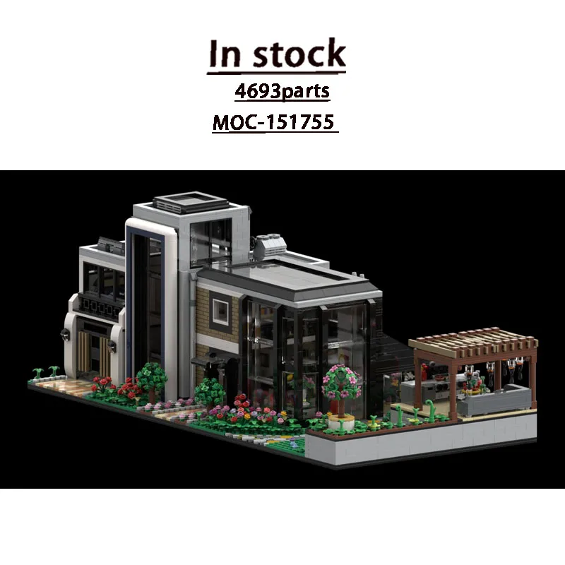 

Конструктор MOC-151755 «Новая стеклянная модульная здание-конструктор» (4693 детали) для мальчиков, взрослых и детей. Подарок на день рождения.