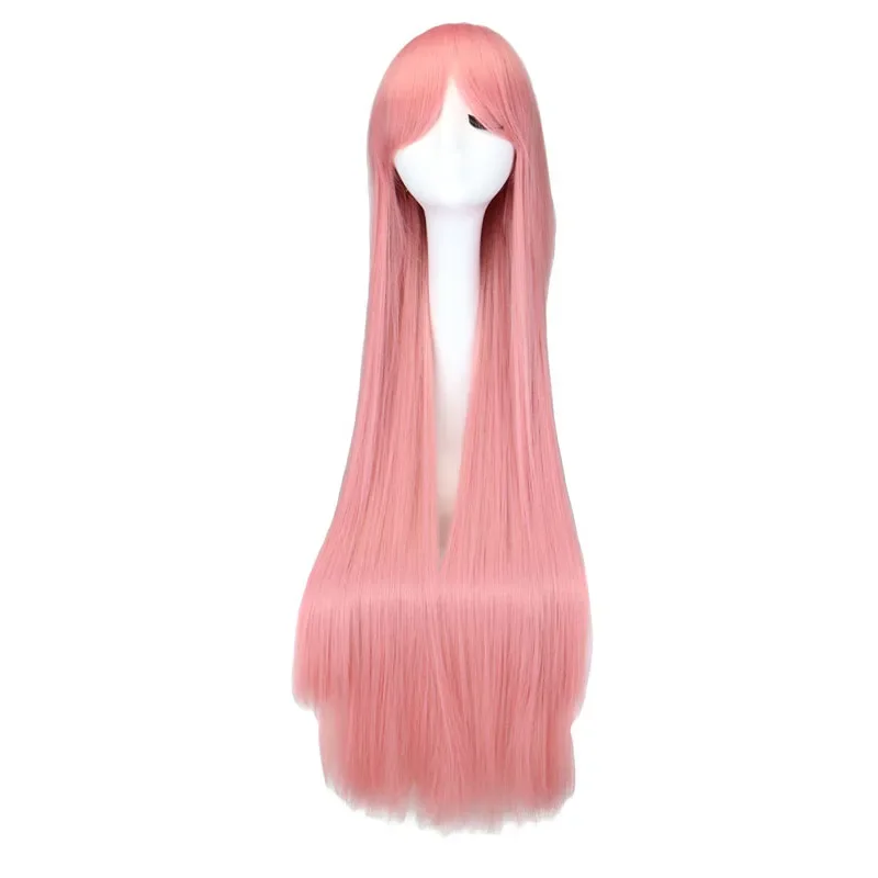 QQXCAIW Long Straight Party Cosplay Black 40\