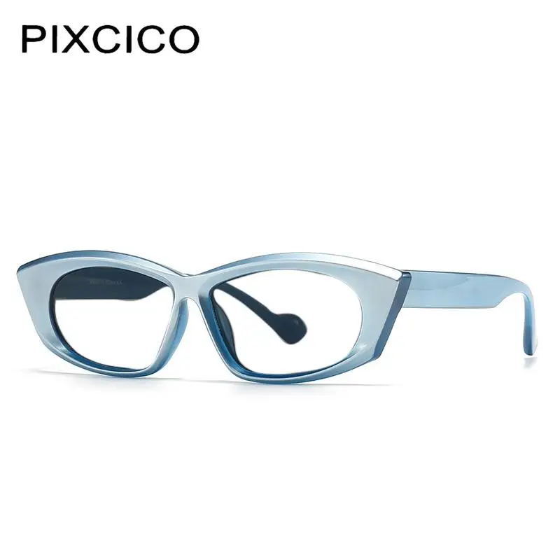 R56648 Women Fashion Gradient Color Frame Reading Glasses +100 +200 +300 Retro Irregularity Square Fat Edge Presbyopic Glasses image 5