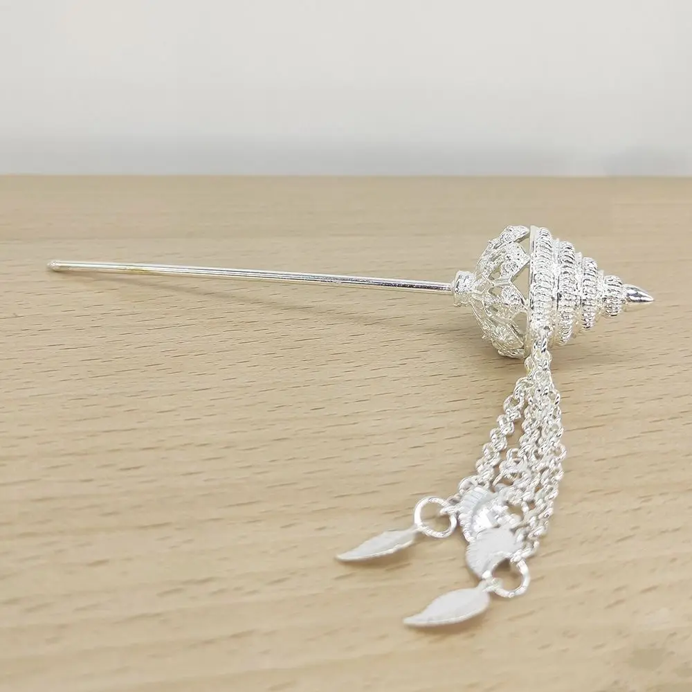 

Ancient Style Headwear Thai Headdress Leaf Ancient Hanfu Headwear Metal Hair Sticks Pagoda Gold Dai Style Hair Clip Women