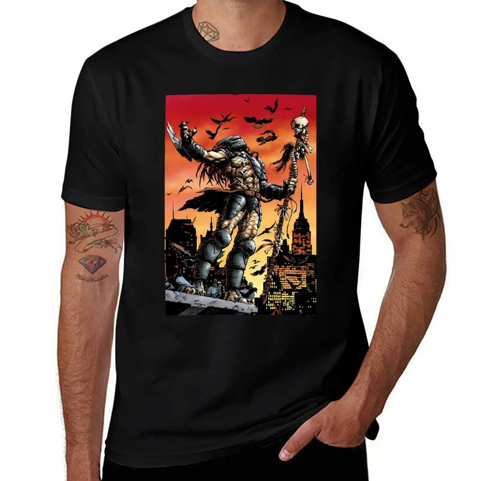 

predator, comic, concrete jungle, yautja, new york, hunt, alien, prey, dark horse, bad blood, honor code, hunters, T-Shirt