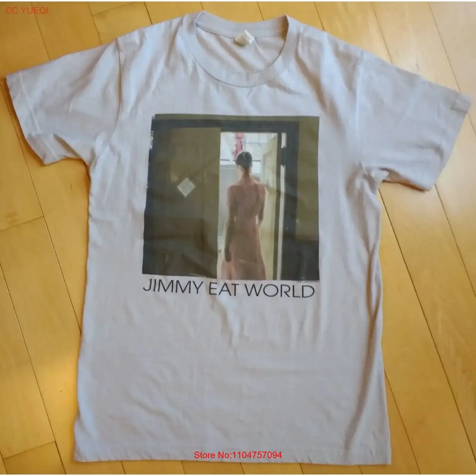 JIMMY EAT WORLD Autographed Invented 2010 Tour Small T Shirt vintage Washed Unisex designer clothes Breathable Stylish