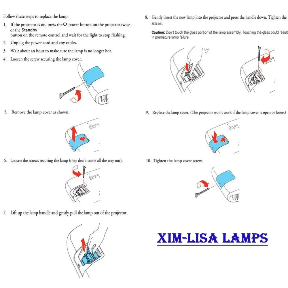 عالية الجودة V13H010L69 ELPLP69 مصباح بروجيكتور لإبسون EH-TW8000/EH-W9000/EH-TW9000W/EH-TW9100/EH-TW8100/EH-TW8200/EH-TW9200
