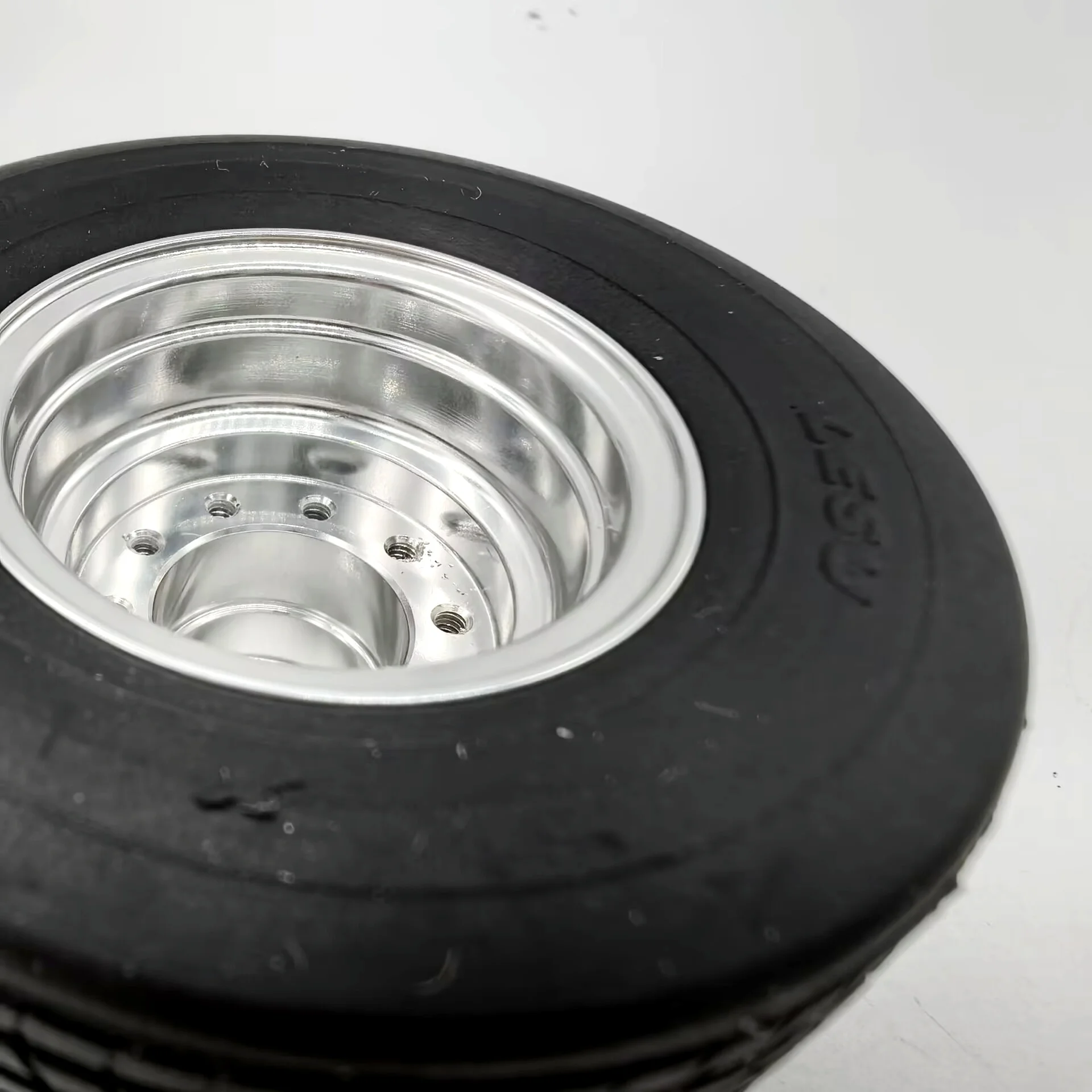 ยางรถบรรทุก RC 1/14 สำหรับรถแทรกเตอร์ Tamiya อุปกรณ์เสริมรถกึ่งพ่วง ล้ออะลูมิเนียมอัลลอย อะไหล่ DIY