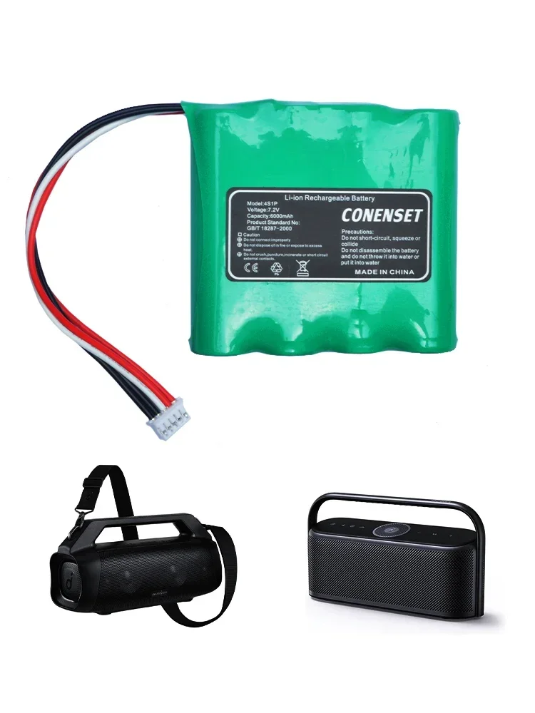 7.2V 6000mAh SW-34MP wymienna bateria dla Anker Soundcore Motion Boom Plus A3129 X600 A3130 przenośny głośnik Bluetooth — zdjęcie produktu 6