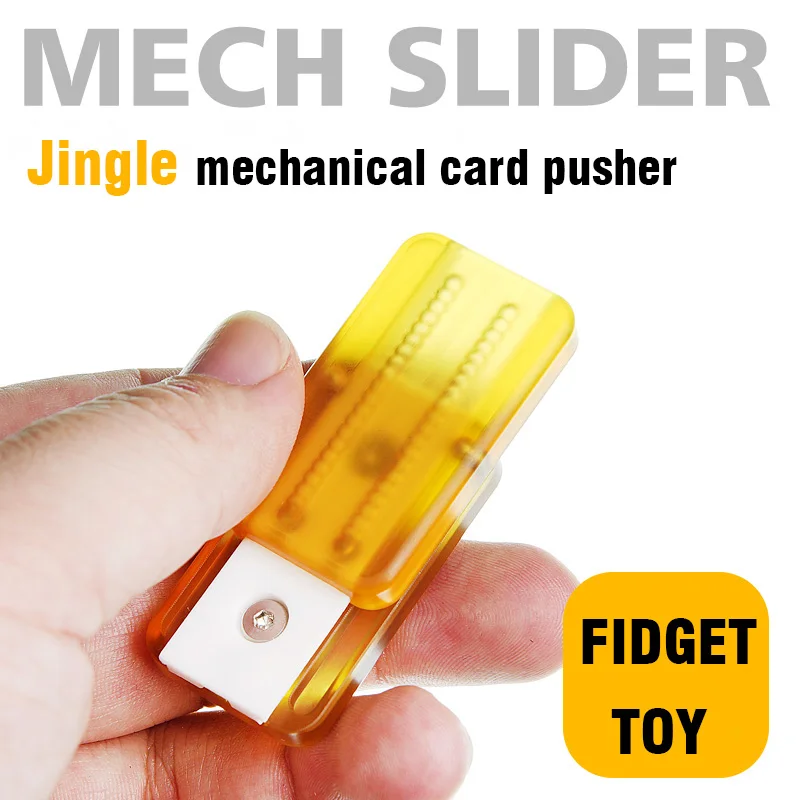 

PEI Double-Side Push Fidget Slider Stress Relief Toy Decompression EDC Haptic Coin Machinery Slider For Adults (Teflon)