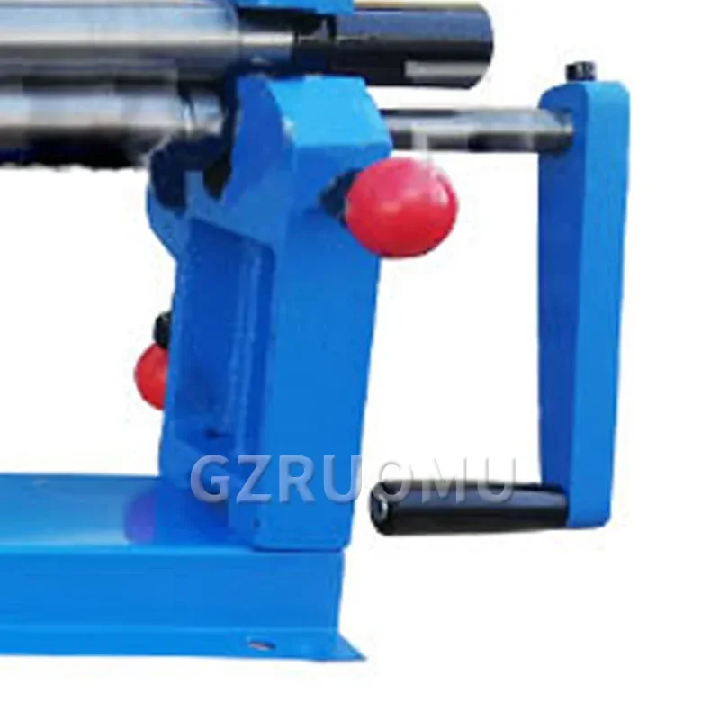 SJ610 Manual Sheet Metal Plate Rolling Machine 610MM Hand Crank Roller Press Reel Rounding Bender Iron Aluminum Bending Forming