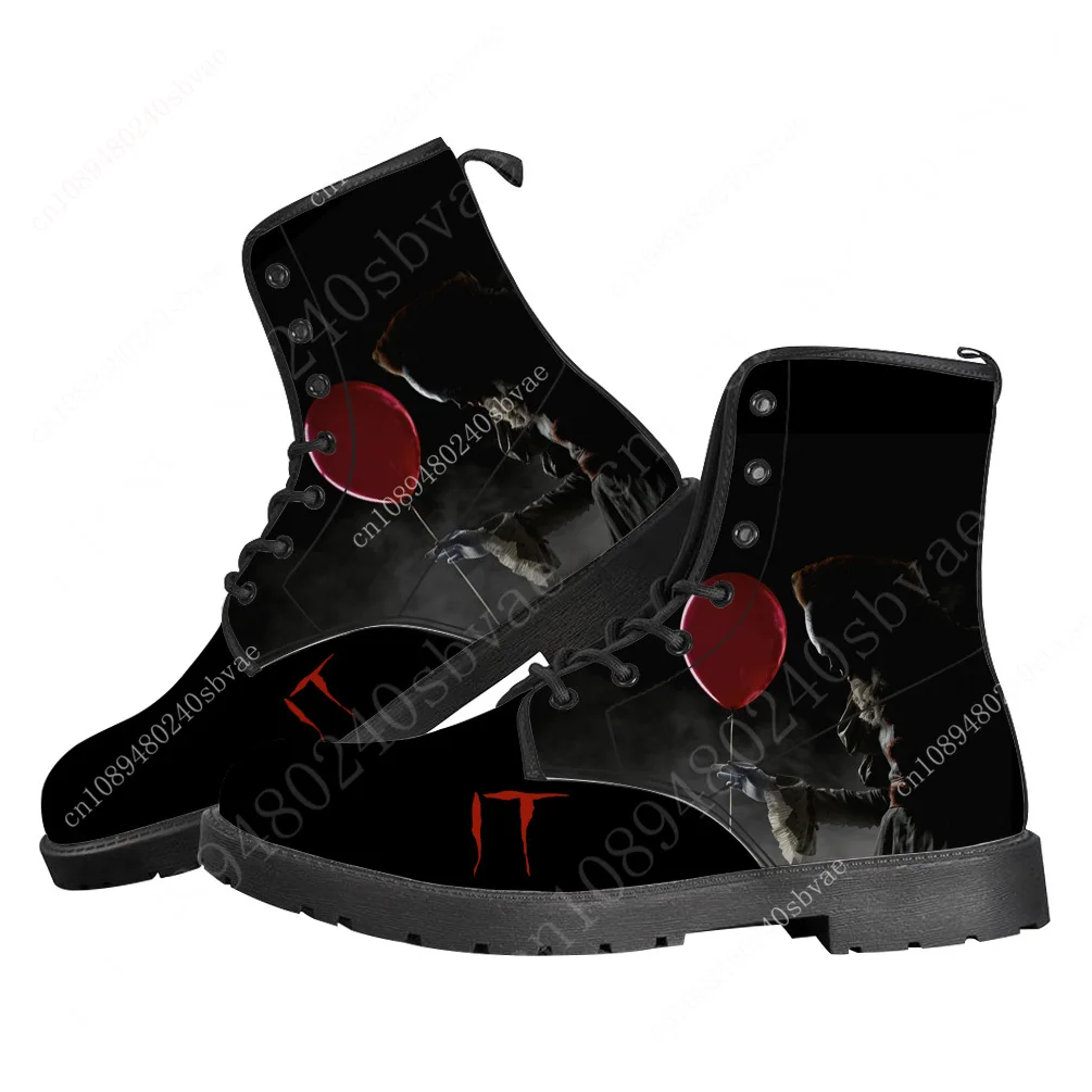 It Movie Pennywise the dancing clown Boots Mens Womens Teenager Shoes Casual Boot Outdoor High Quality Couple Customize Shoe