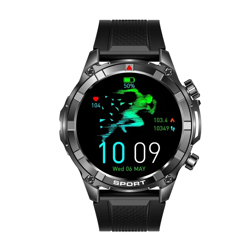 

I116 Men's Smart Watch with BT Call, AI Voice, Health Monitoring, Outdoor LED Flashlight - Ideal for Sports & Fitness