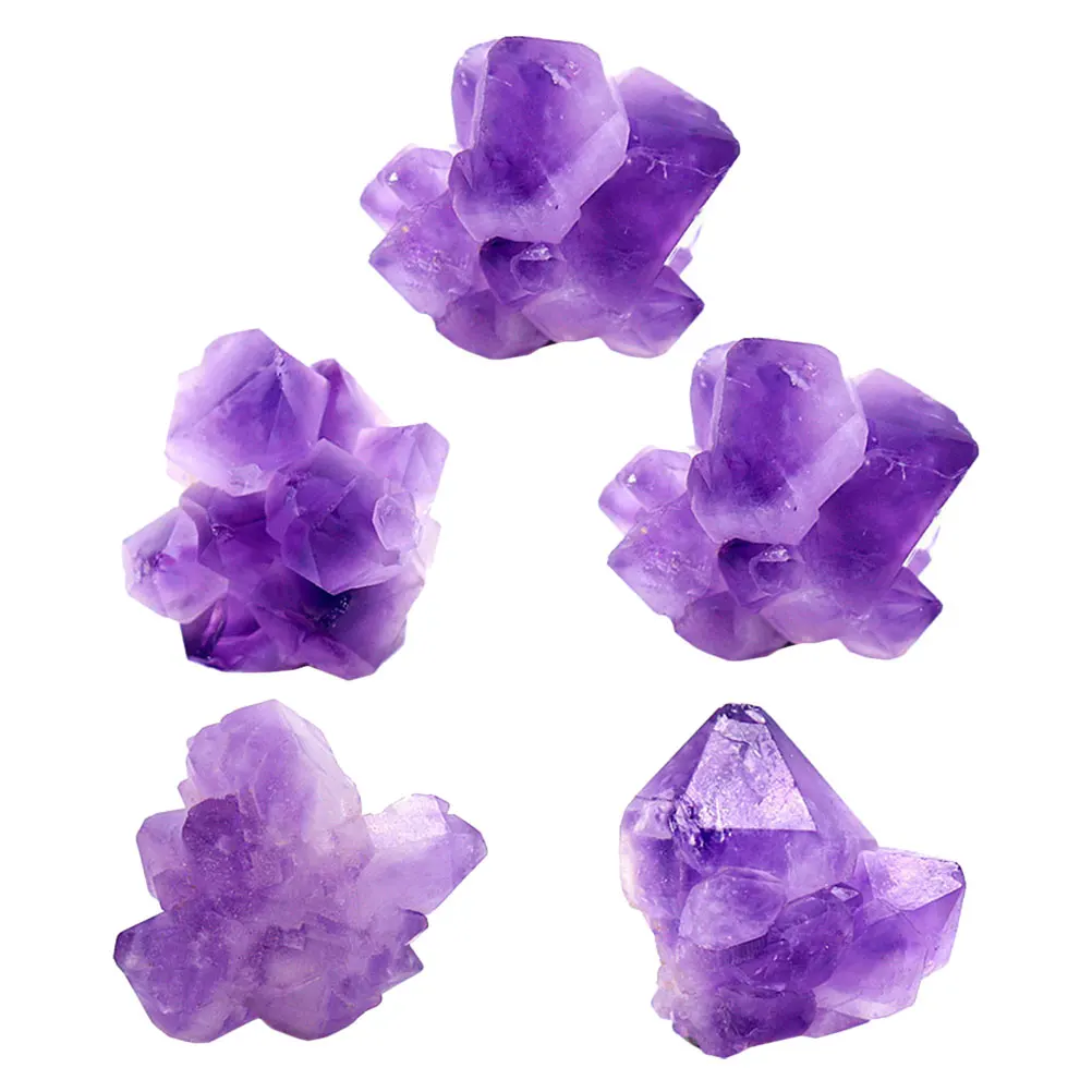 

Amethyst Flower Cluster e Natural Crystal 20 35mm Clusters Aromatherapy Stone DIY H made Decor Home Accessories