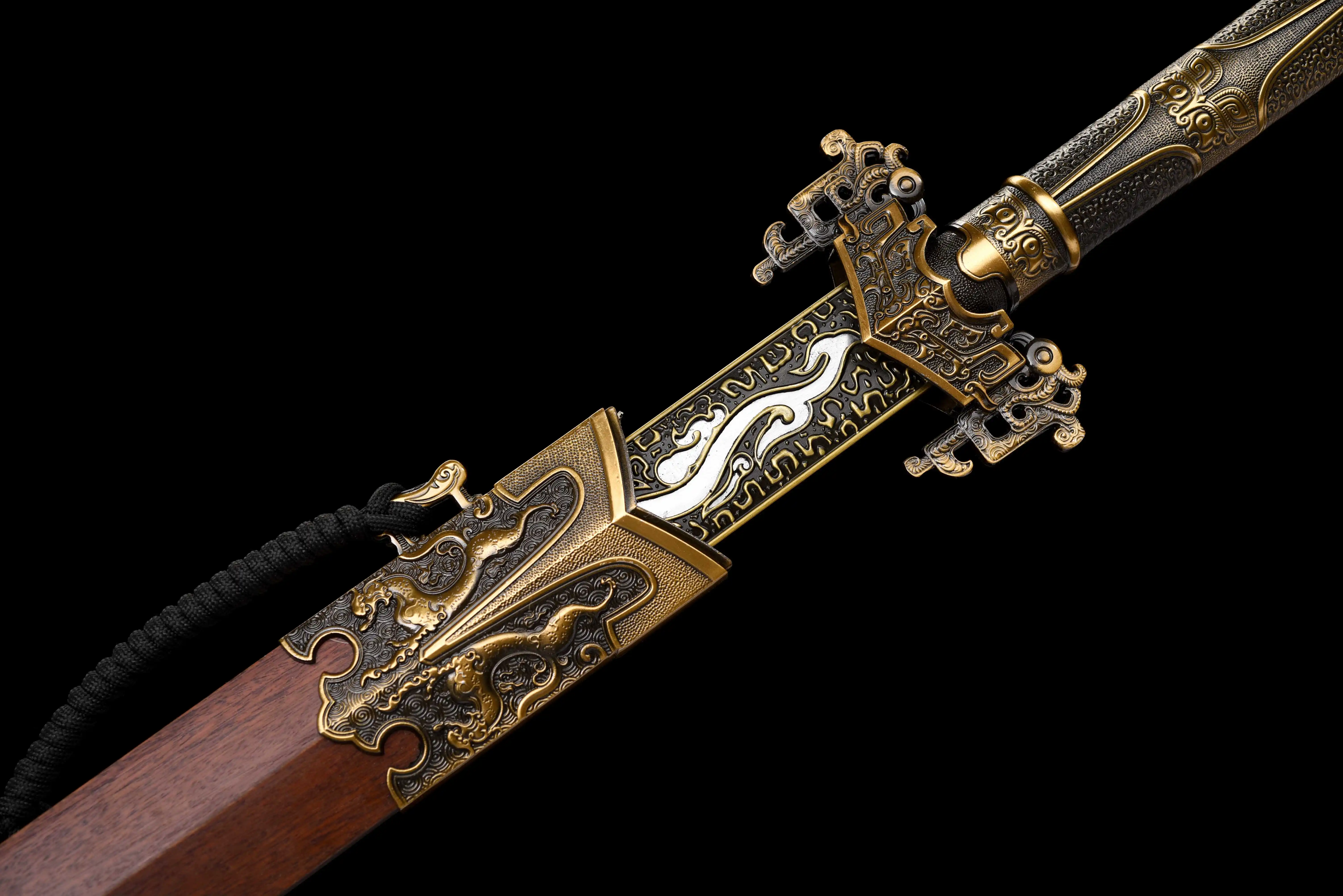 Medieval sword, Ancient Chinese cold weapons, Battle preparation katana steel Sharp ninja Kung fu martial arts men's gift good - view 5