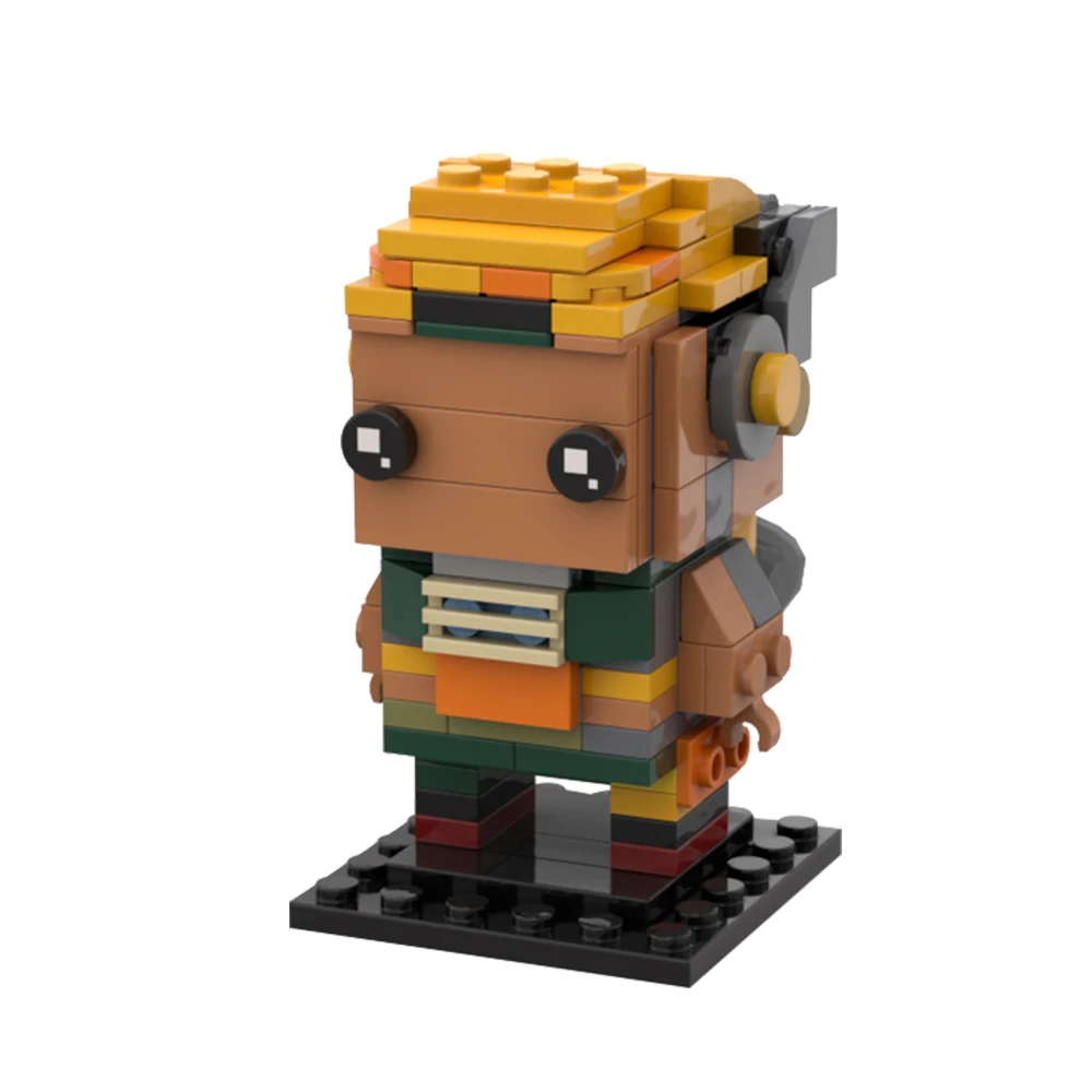 SETBRICKS-Brickheadz Building Blocks Para Crianças, Valoranted Jogo, Action Figure, Modelo De Personagem, Construct Bricks, Toy Gift