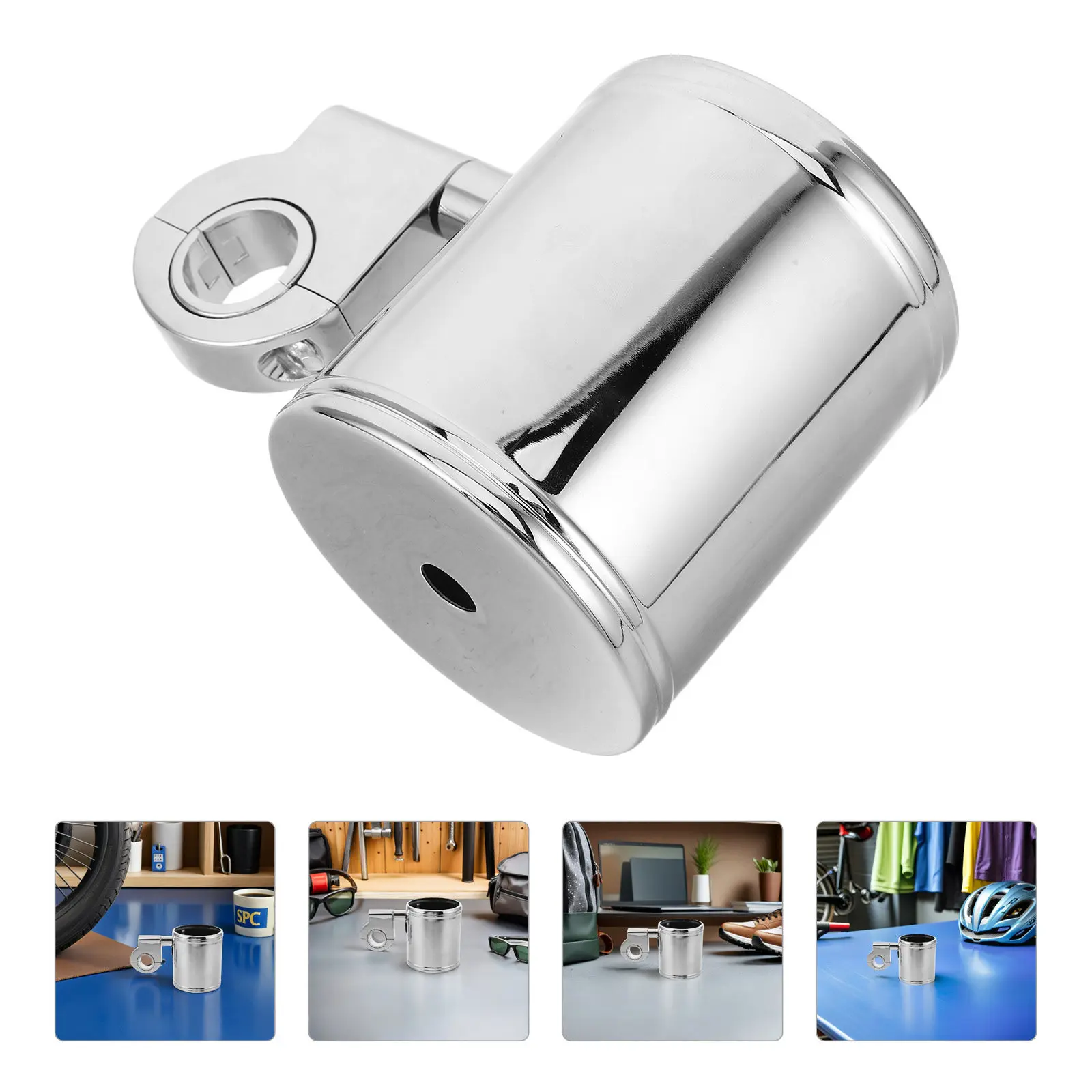 

Motorcycle Cup Holder Atv Silver 78Mm 3 Water Bottle Fit 78Mm 3 Handlebar Beverage Coffee Milk Tea Holder Bike Drink Mount