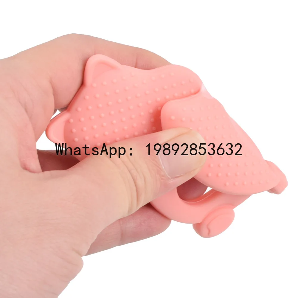 แท่งกัดสำหรับเด็กทารก ทำจากซิลิโคนเกรดอาหาร สามารถต้มได้