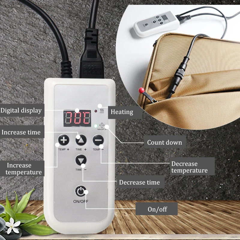 منتجات التدليك الأخرى الحجر الساخن للتدليك مجموعة تدليك الظهر الطبيعية أحجار البازلت الساخنة المهنية مع مجموعة سخان #2