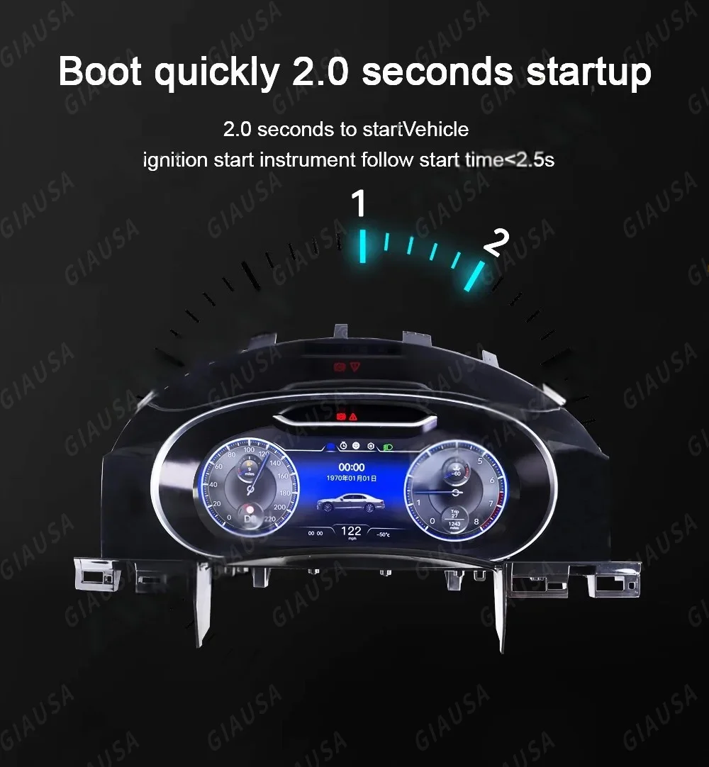 

Ls 12,3 "ЖК-цифровой кластер для Vw Touareg 2003-2010 Linux, приборная панель, экран, приборная панель, кабина, спидометр