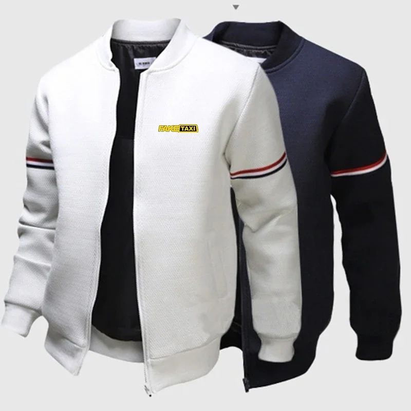 2024 New FAKE TAXI Spring and Autumn Printing Fashion Outdoor Sports Jakcet Mens Zip Jacket Casual Street Windbreaker Jacket