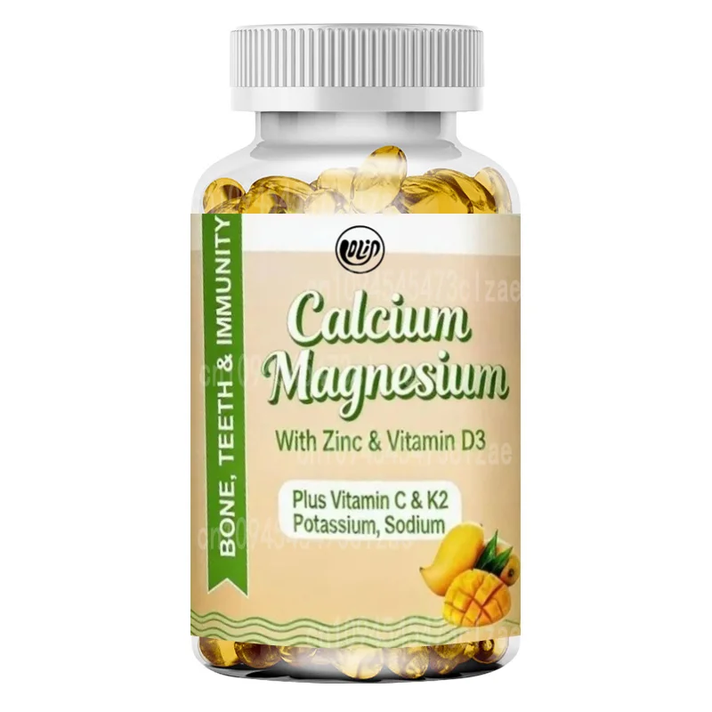 

High Absorption Calcium Gummies Contain Calcium, Magnesium, Zinc, Glycine Magnesium, Potassium, and Vitamin D3