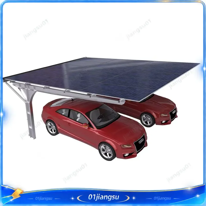 Solar Carport Structure Single Column Carbon Steel Customized High Quality Factory Wholesale PV Mounting System Bracket Kit