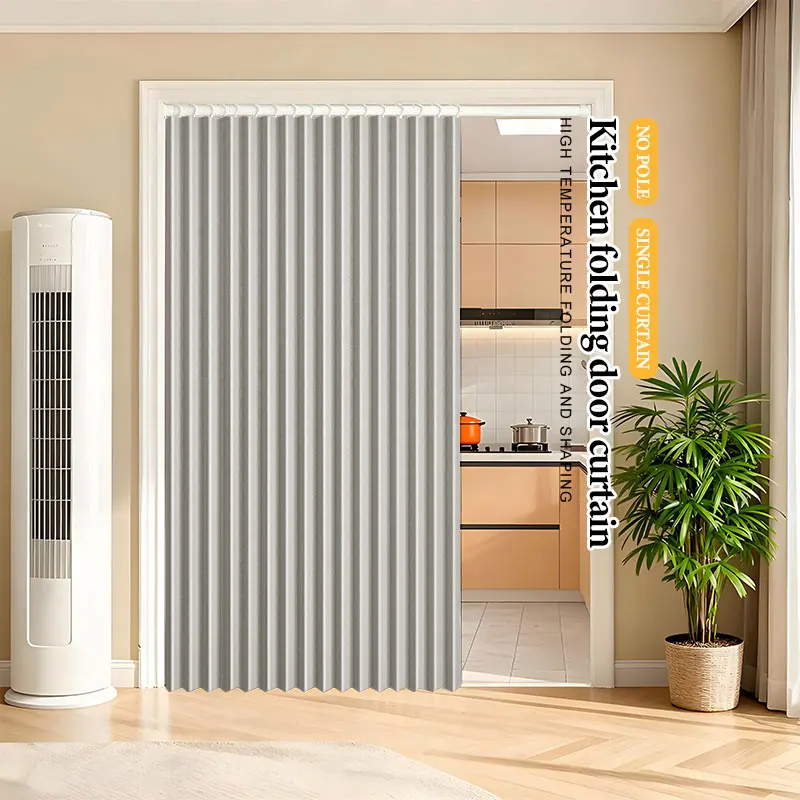 Foldable Door Curtain Scratch Resistant Pet Friendly Durable with Hooks for Pet Household Dog Cat Door Prevent Scratching Easy P