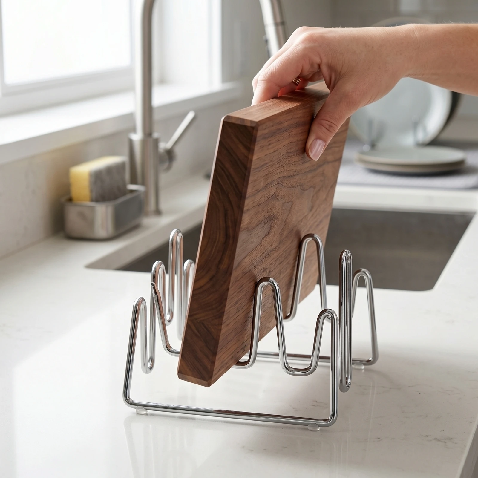 Cutting Board Holder Kitchen S - Kitchen Gadgets Rack Storage 评论和价格